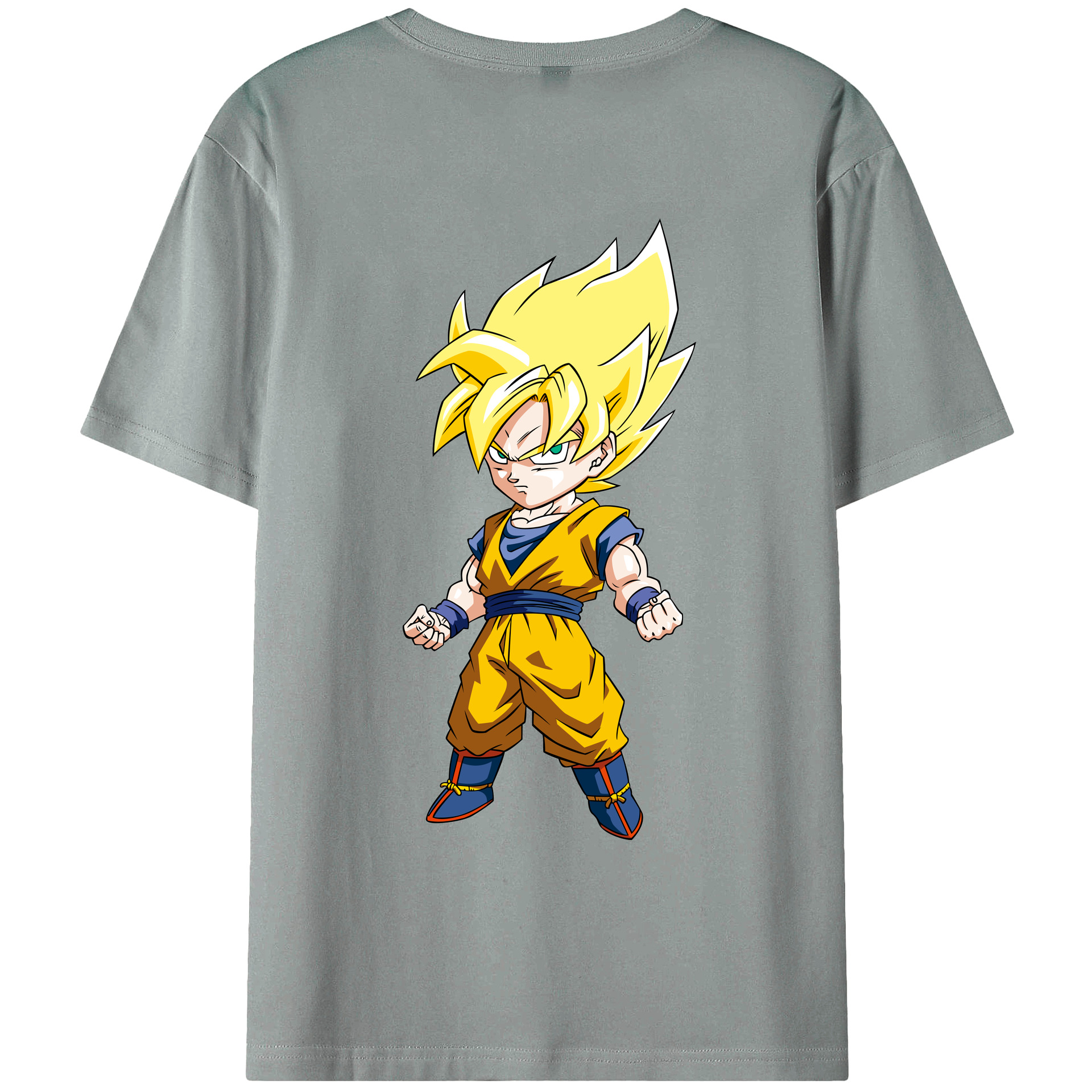 （画像用） ドラゴンボール 孫悟空（そん ごくう）Son Goku カカロット DRAGON BALL Kakarotto 綿100％ メンズ半袖Tシャツ（バックプリント） 通気性